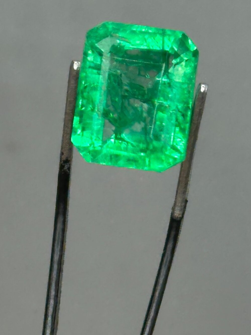 Certified Emerald Cut Emerald *enhanced*